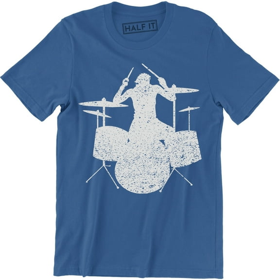 Drummer One Who Beats Things Sticks Funny Band Music Holiday Men's T-Shirt