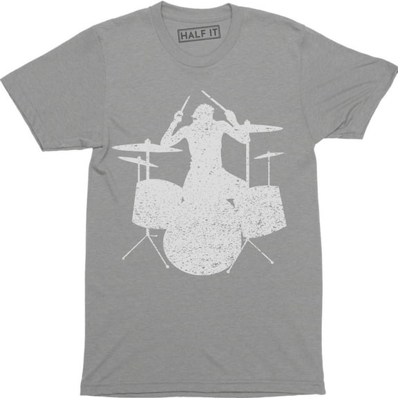 Drummer One Who Beats Things Sticks Funny Band Music Holiday Men's T-Shirt