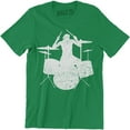 thumbnail image 1 of Drummer One Who Beats Things Sticks Funny Band Music Holiday Men's T-Shirt, 1 of 4