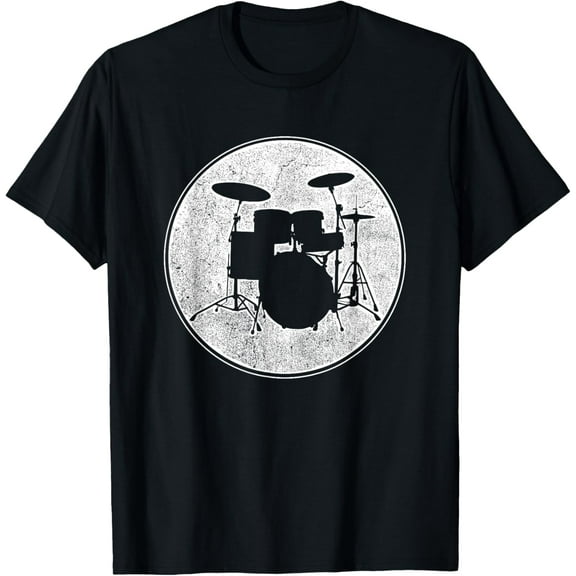 Drummer Shirt Vintage Drum Kit T-Shirt Drummer Gifts