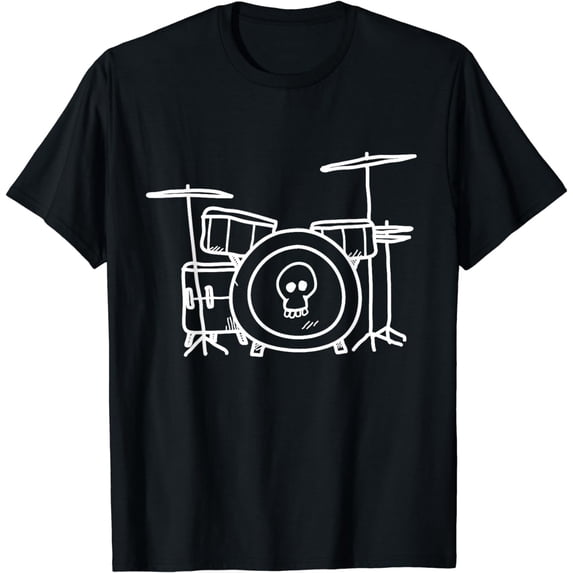 Drummer T Shirt, Drums Birthday Gift Design for Musicians