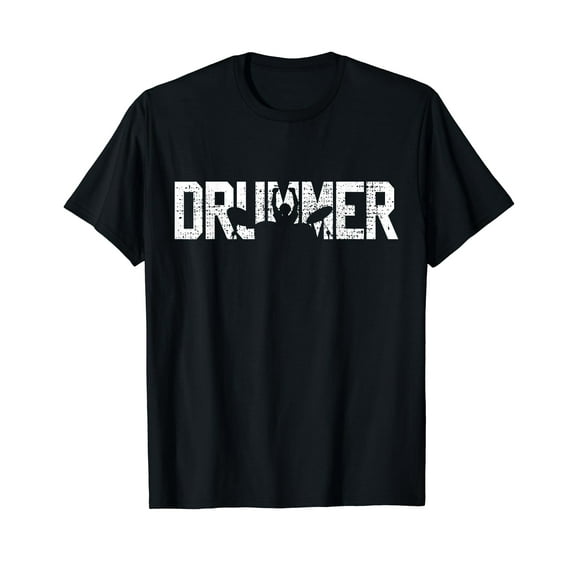 Drummer Vintage Drumsticks Drumset T-Shirt