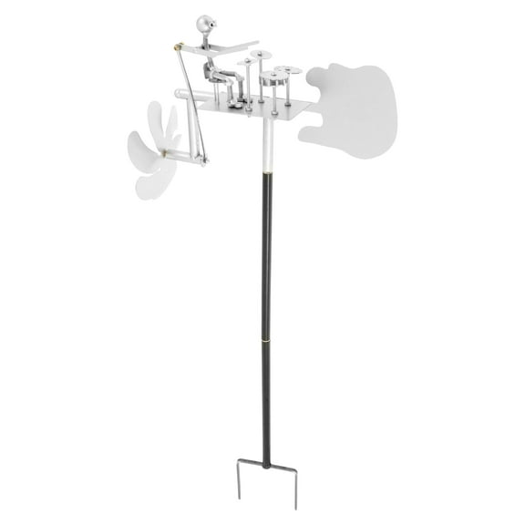 Drummer Windmill Handmade Metal Rock Band Windmill Multifunctional Decorative Drummer Wind Spinner for Garden Patio Yard Lawn
