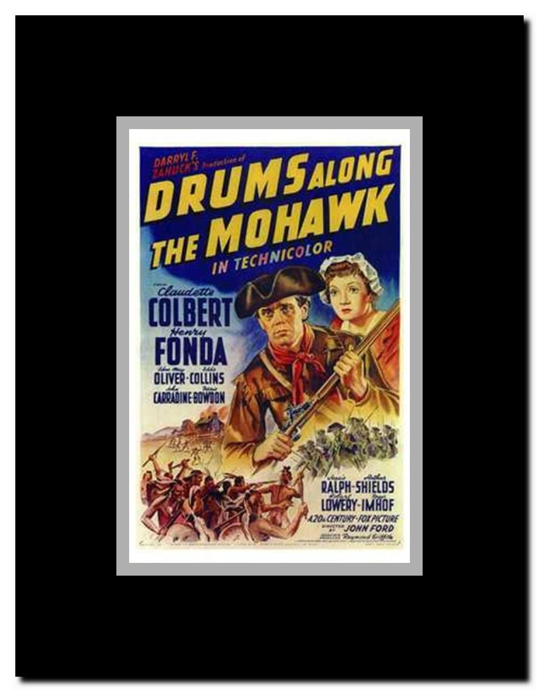 Drums Along the Mohawk Framed Movie Poster