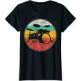 thumbnail image 1 of Drums Drummer Band Drumset Retro Vintage T-Shirt, 1 of 3