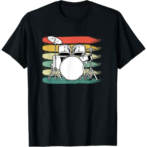 Drums Drummer Drumset Retro T-Shirt
