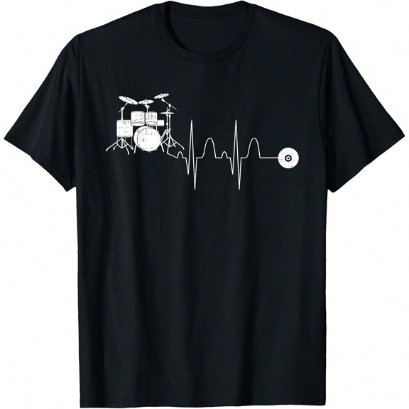Drums Heartbeat Drummer For Music Lover Wo T-Shirt.