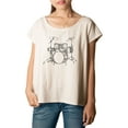thumbnail image 1 of Drums Musician Printed 100% Cotton Fashion Plus Size T-shirt Tee WTS_01 L, 1 of 1