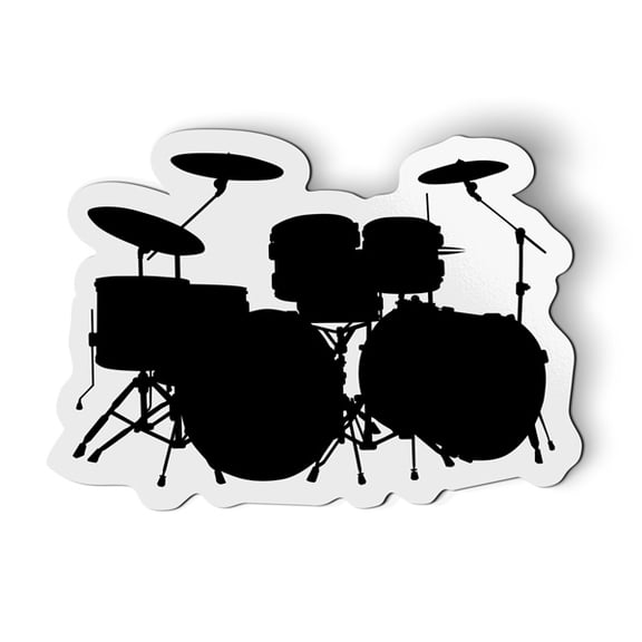 Drums Oval - 5.5" Magnet for Car Locker Refrigerator