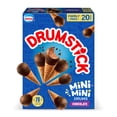 thumbnail image 1 of Drumstick Mini Mini Drums Chocolate Sundae Cones, Kosher, 20 Count, 1 of 15