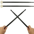 thumbnail image 1 of ifundom 1Pair Nylon Double End Drum Stick Black Smooth Surface Practical Percussion Stick for Drum, 1 of 6
