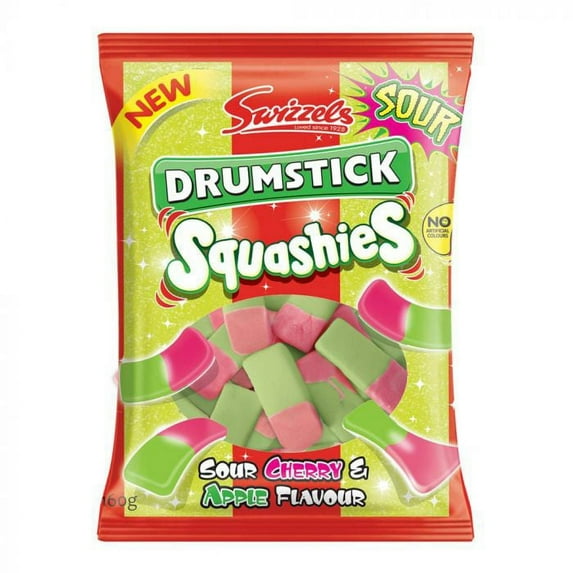 Drumstick Squashies Sour Cherry & Apple 120g Bag - Pack of 2
