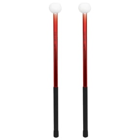 Homoyoyo Red Alloy Drumsticks with Tips, Ideal for Practice and Performance, 1 Pair