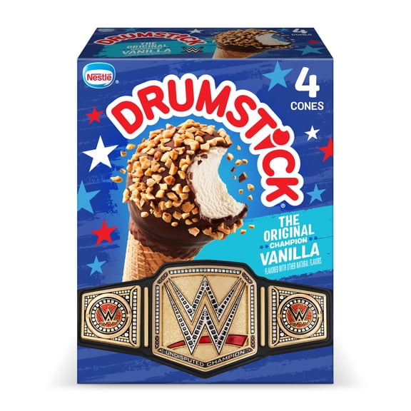 Drumstick The Original Vanilla Sundae Cones, Kosher, 4 Count