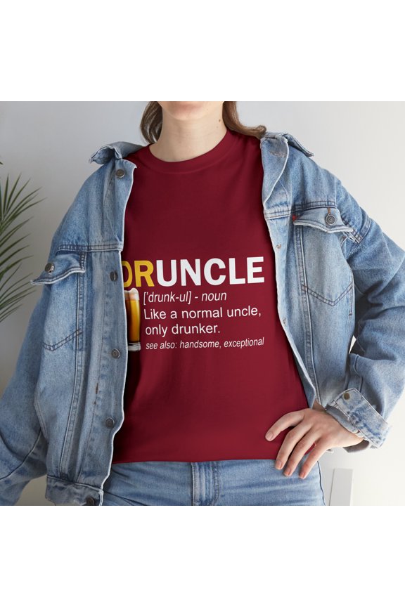 Druncle Noun Like A Normal Uncle Only Drinker T-Shirt