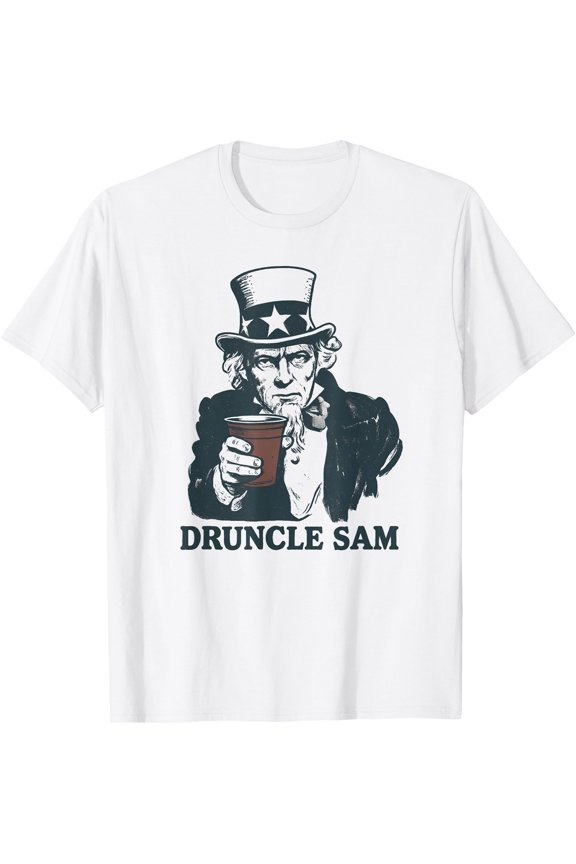 Druncle Sam Funny 4th Of July Druncle Sam T-Shirt, Unisex T-Shirt