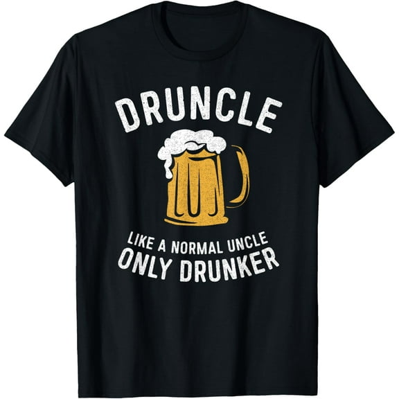 Druncle T Shirt Funny Uncle Beer Drinking Tshirt Gift