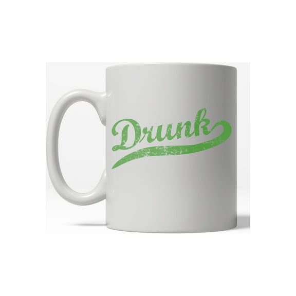 Drunk Athletic Swoosh Funny Coffee Addict Ceramic Drinking Mug  - 11oz