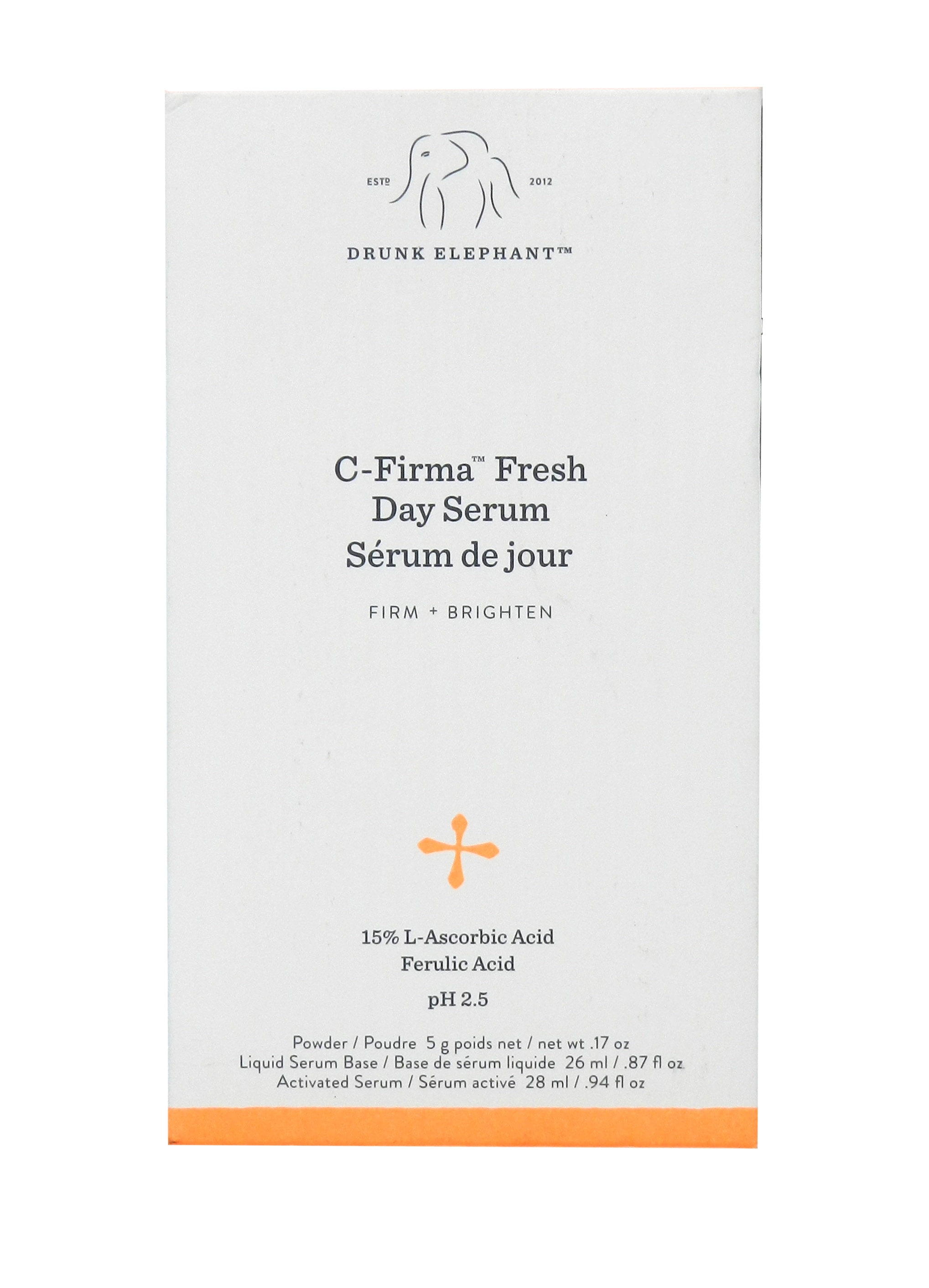 Drunk Elephant CFirma Fresh Day Serum Firming and Brightening Serum for Damaged and Aging