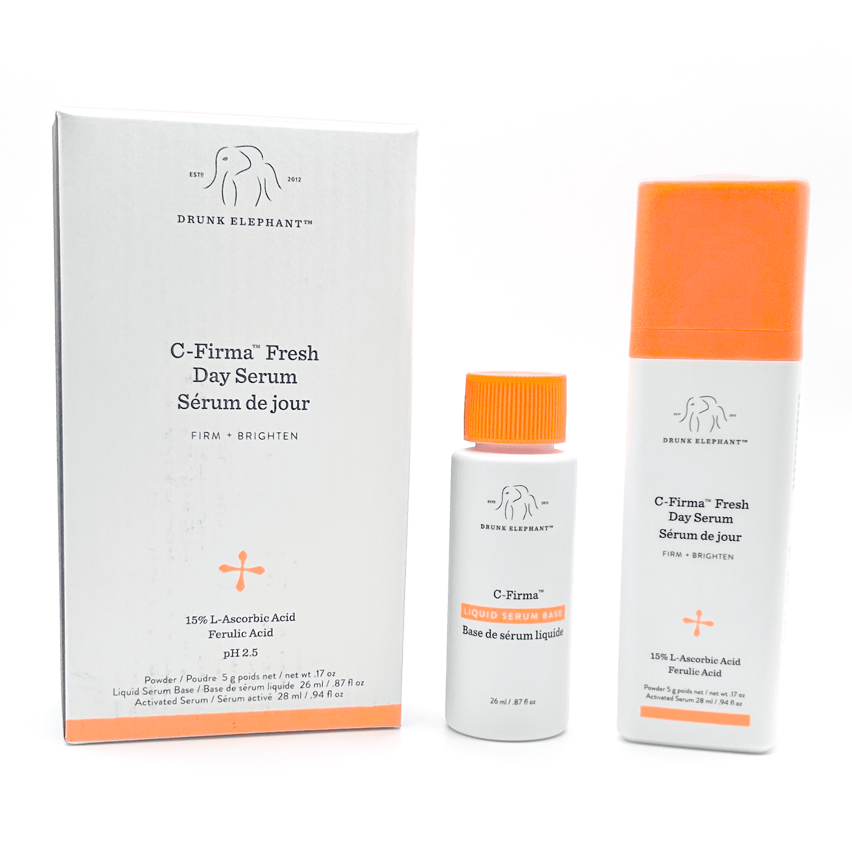 Drunk Elephant C-Firma Fresh Day Serum, Vitamin C, Activated Serum 28 mL