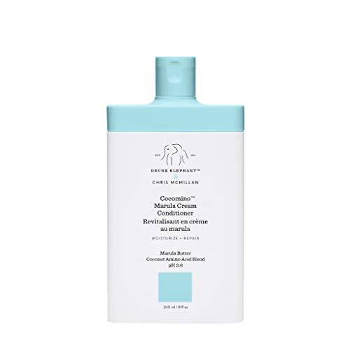 Drunk Elephant Cocomino Marula Cream Conditioner. Concentrated and Scalp-Friendly Nourishing Conditioner for Hair. (8 fluid ounces)