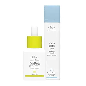 Drunk Elephant Hydrating and Moisturizing, B-Hydra Intensive Hydration 1.69 fl/oz and Virgin Marula Luxury Facial Oil 1 fl/oz