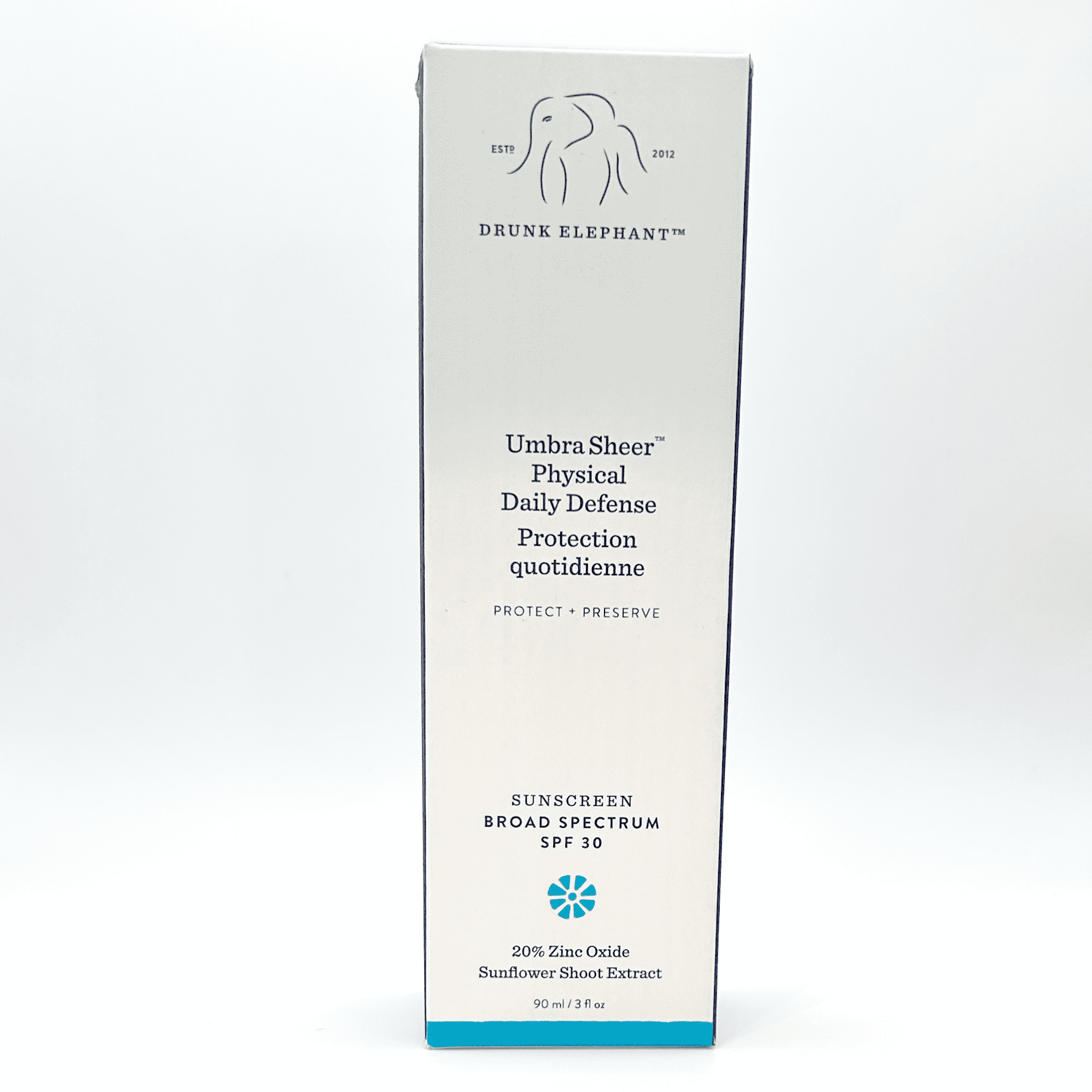 Drunk Elephant Umbra Sheer Physical Daily Defense SPF 30 90mL / 3 oz