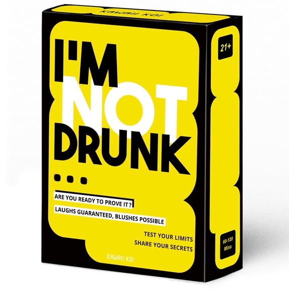 I'M Not Drunk Party Drinking Cards - Perfect For Game Nights 21st Birthday Gift & Bachelorette Party With 55 Amusing Cards - Hilarious Unforgettable Drinking Game Cards - Get Party Started