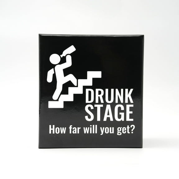 Drunk Stage Drinking Card Game for Adults 300 Cards with 3 Difficulty Levels Perfect for Parties, Game Nights, College Events & Bachelorette Celebrations Hilarious Dares, Challenges & Fun Rules