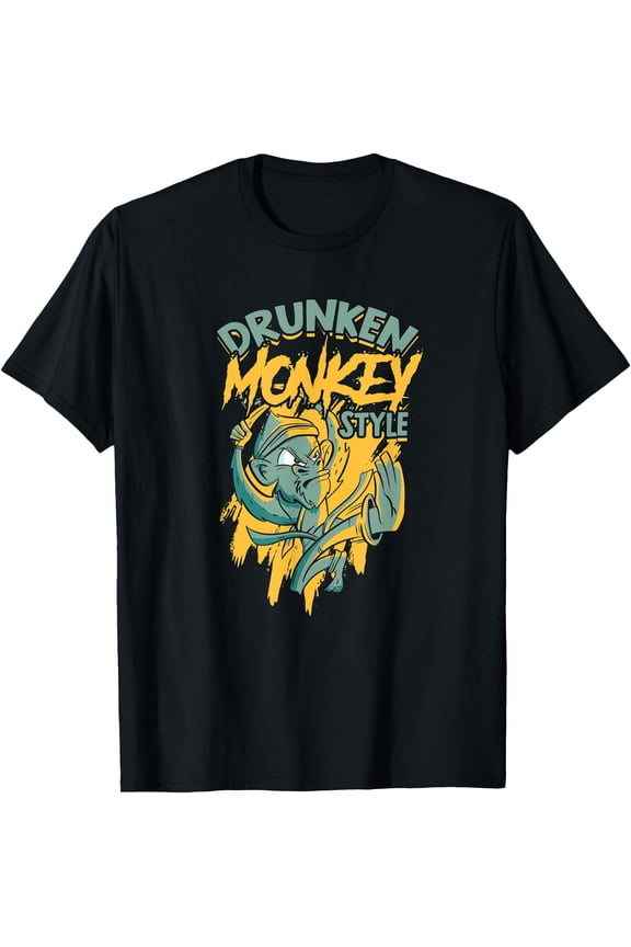 Drunken Monkey Style - Kung Fu Fighting and Sport Ninja T-Shirt, Vintage Birthday Gift