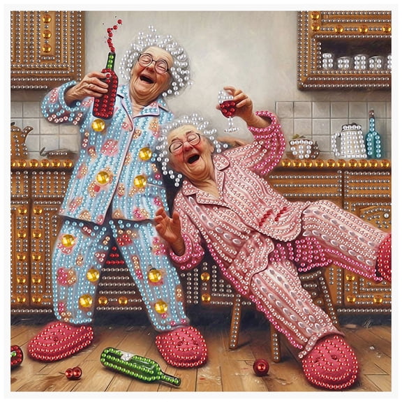 Drunken Old Man Diamond Art Painting Kit