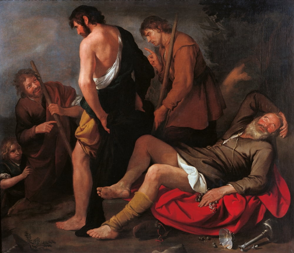 Drunkenness Of Noah Canvas Art - (36 x 24)