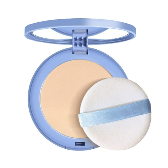 Dry And Wet Powder Set Natural Concealer Long Lasting Powder Face