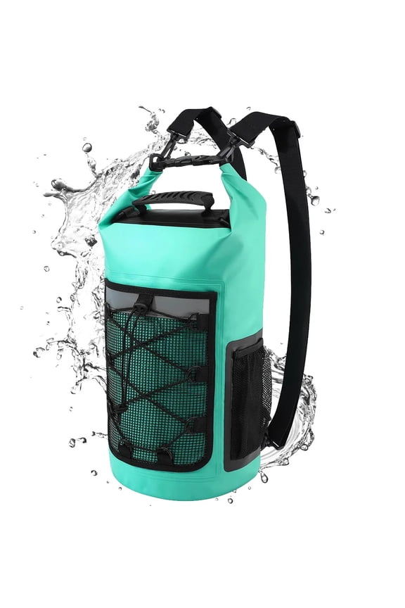Dry Bag Waterproof Backpack Roll Top Outdoor Travel Bag with Reflective Strips 25L
