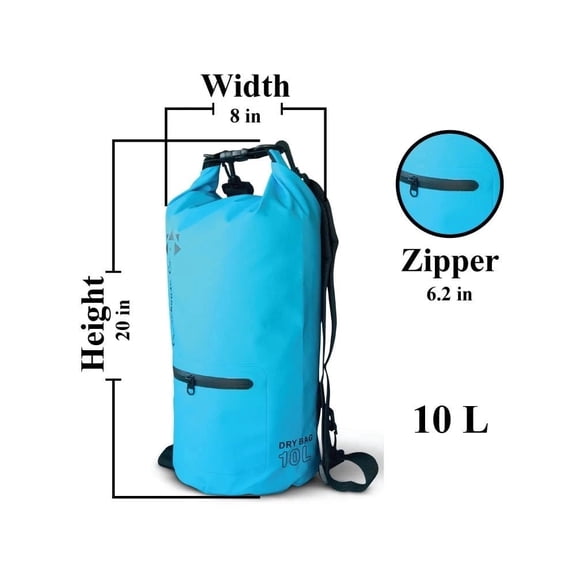 Dry Bags Waterproof Floating 10L Dry Sling Bag with Touchscreen Phone Case