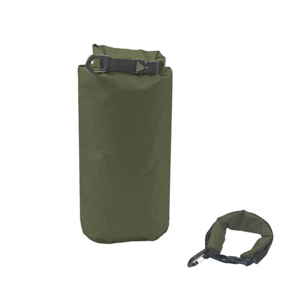 210T Polyester Waterproof Dry Bag 20.5×10.2 /16.5×10.2 Inch, Silver Coated Roll‑Top Closure Lightweight Wear‑Resistant Dry Sack for Camping Kayaking Hiking Gear Storage
