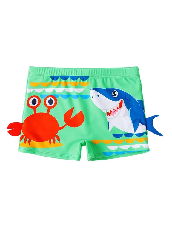 Dry Boy Swim Shorts Breathable Polyester Swimming Pants Boardshorts Adjustable Waist for Toddler and Kid Swimming