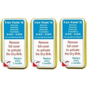Dry-Brik II Desiccant Blocks - 3 Blocks| Replacement Moisture Absorbing Block for the Global II and Zephyr by Dry & Store | Hearing Device Dehumidifiers