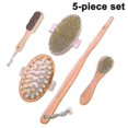Dry Brushing Body Brush Set Lymphatic Drainage And Skin Exfoliating