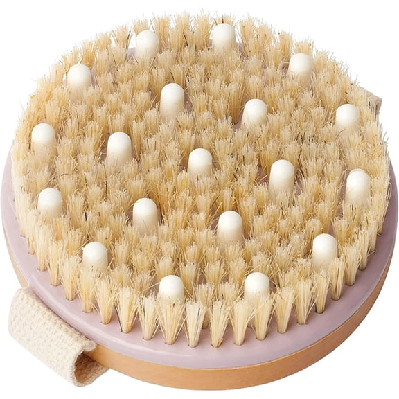 Dry Brushing Body Brushes- Round Exfoliating Brush, Soft Massage Nodes for Cellulite and Lymphatic Drainage Massager, and Body Exfoliating, Improve Your Circulation