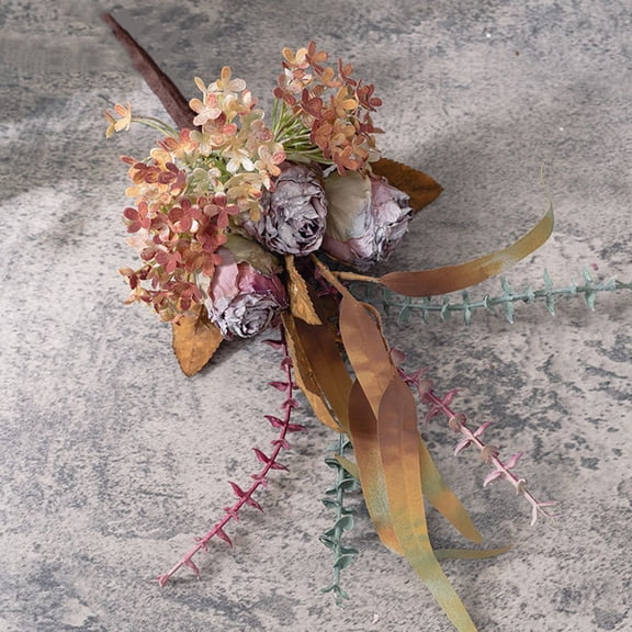 Dry Burnt Rose Bouquet Artificial Flower Fake Flower Wedding Decoration
