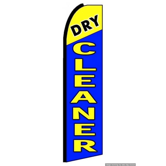 Dry Cleaner Swooper Flag (Hardware Not Included) |Advertisement /Business Flags | Feather Flag |