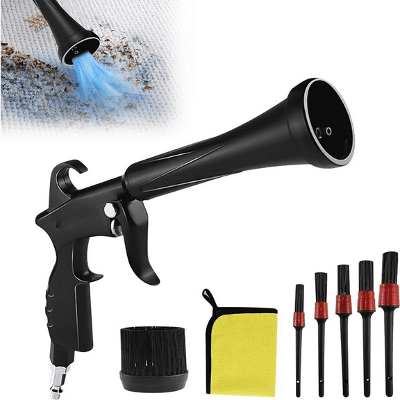 Dry Cleaning Gun 2025 Pressure Air Blow Gun for Car Detailing Quickly Removes Surface Dirt and Dust Works with Air Compressor for Deep-Cleaning Hard-to-Reach Areas