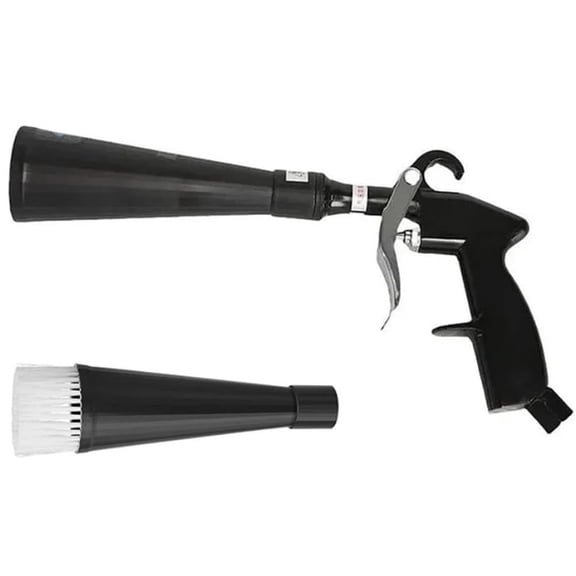 Dry Cleaning Gun for Cars, High-Pressure Air Blow Gun for Auto Detailing, Quickly Removes Dirt & Dust with Compressor, Includes Brush Attachment