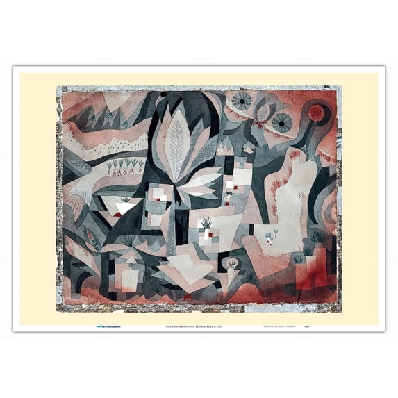 Dry Cooler Garden - From an Original Color Painting by Paul Klee c.1921 - Master Art Print 10in x 14in