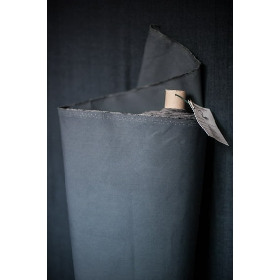 Dry Cotton Oilskin Fabric Grey - per yard