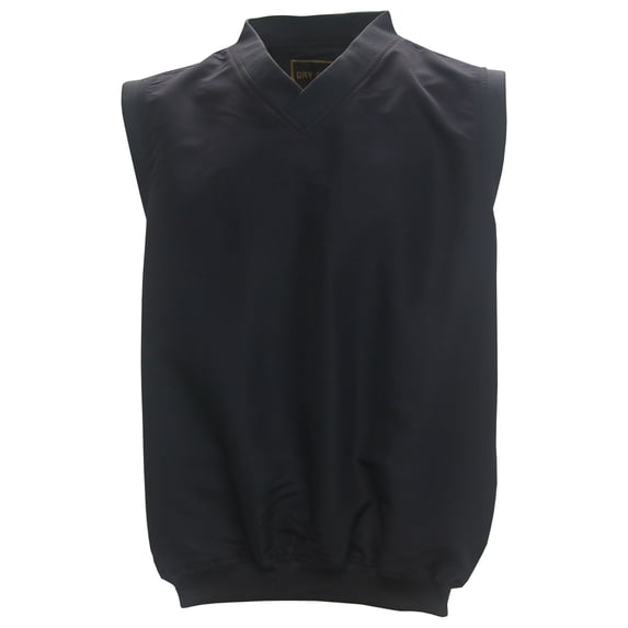 Dry Creek by Baru Men's V-Neck Pullover Golf Windvest, Small Navy -
