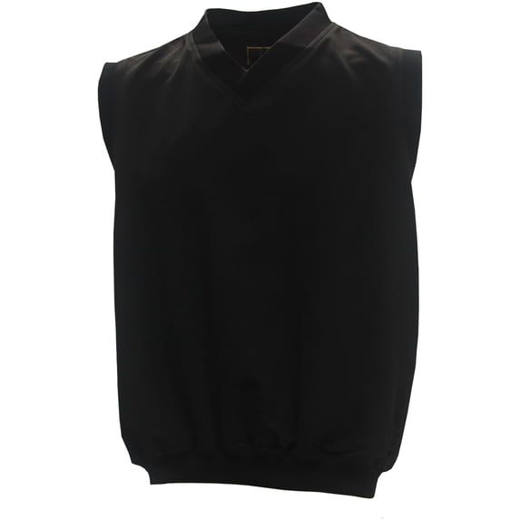 Dry Creek by Baru Men's V-Neck Pullover Golf Windvest, X-Large Black -
