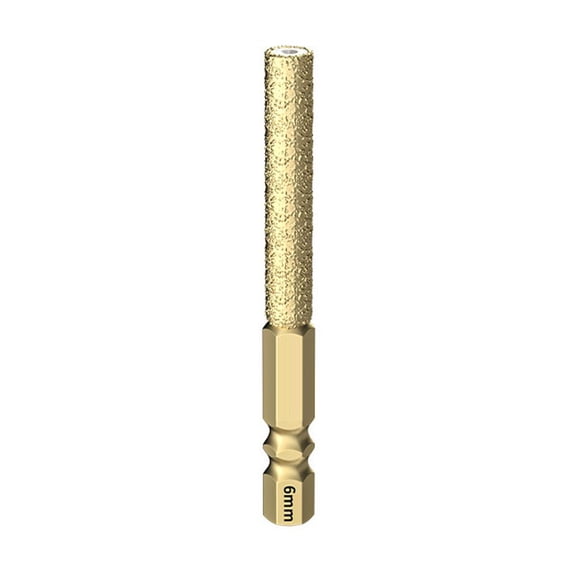 Dry Diamond Hole Saw Drill Bit for Granite Marble Concrete - 6mm-14mm Hex Shank, Wax Core for Efficient Drilling