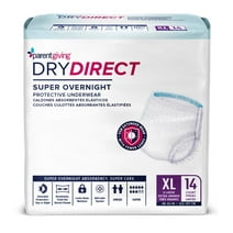 Dry Direct Super Overnight Unisex Underwear by Parentgiving | x-Large | Pack of 14